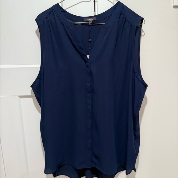 NYDJ Tops - NYDJ Women's Navy Sleeveless Top